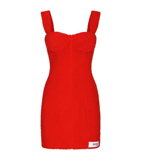 dolce and gabbana terrycloth dress